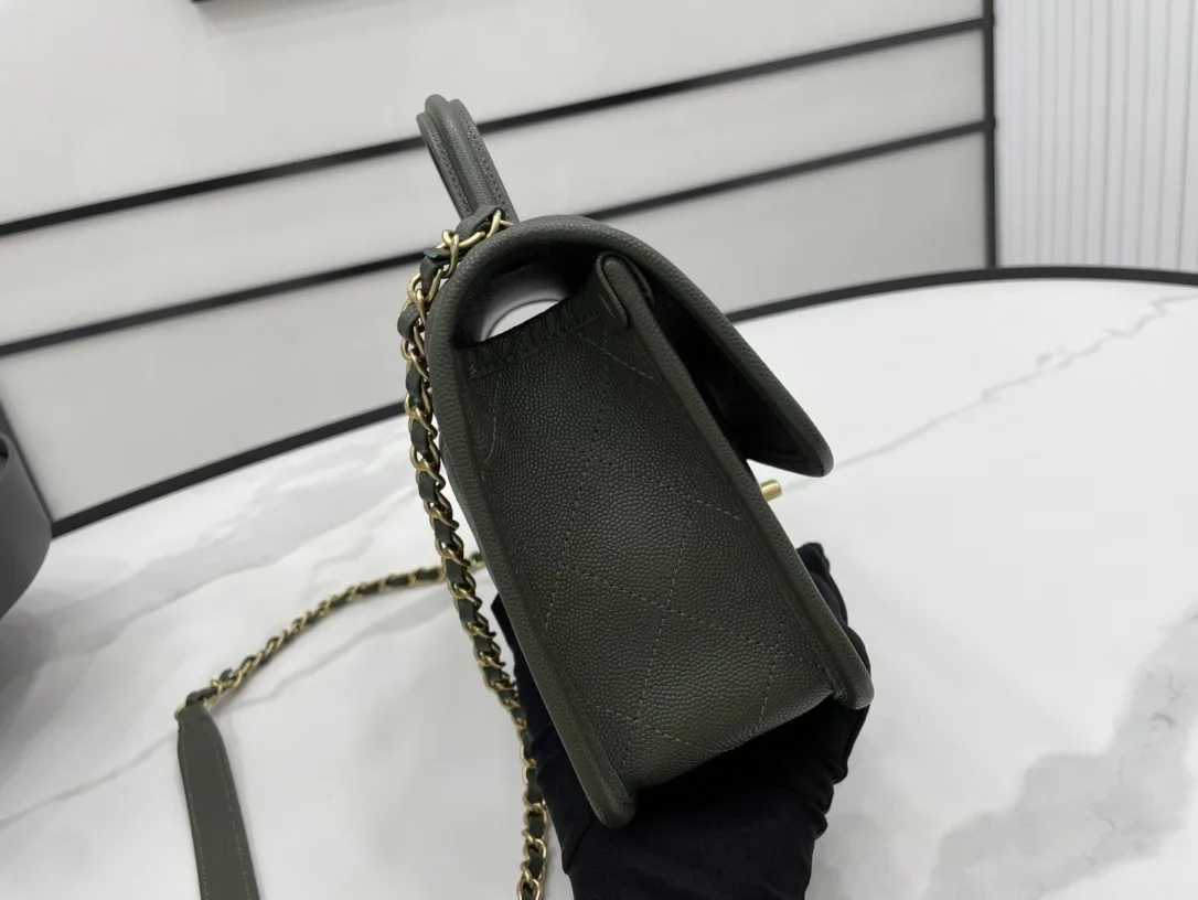 Chanel AS3653 22K Bag Dark Green - Image 2