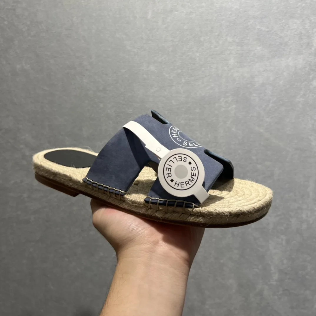 Hermes Old Espadrilles Blue - Image 5