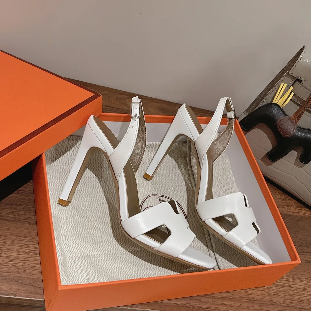 Hermes Ella Sandal Bright White / - Image 7