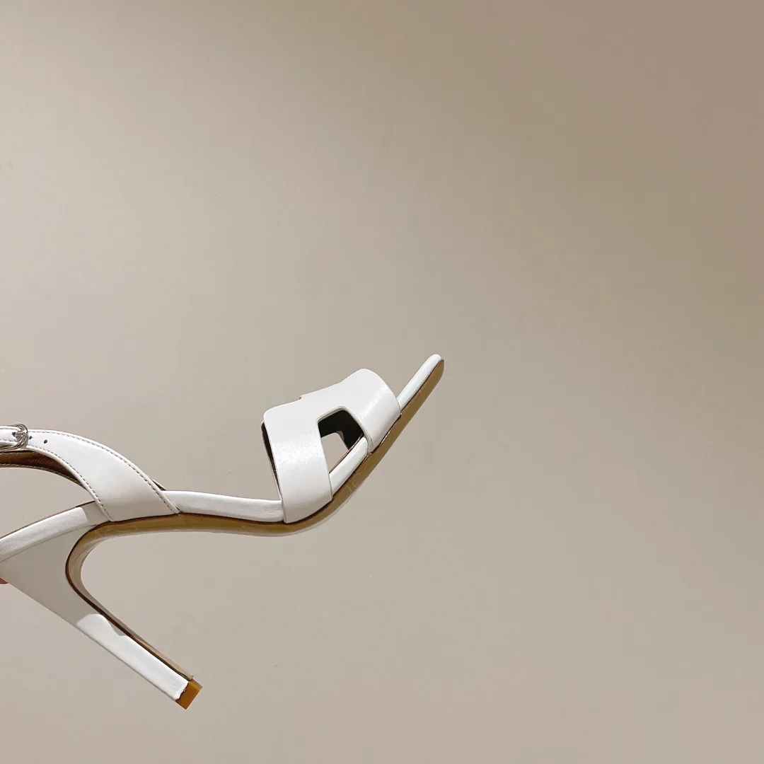 Hermes Ella Sandal Bright White / - Image 5