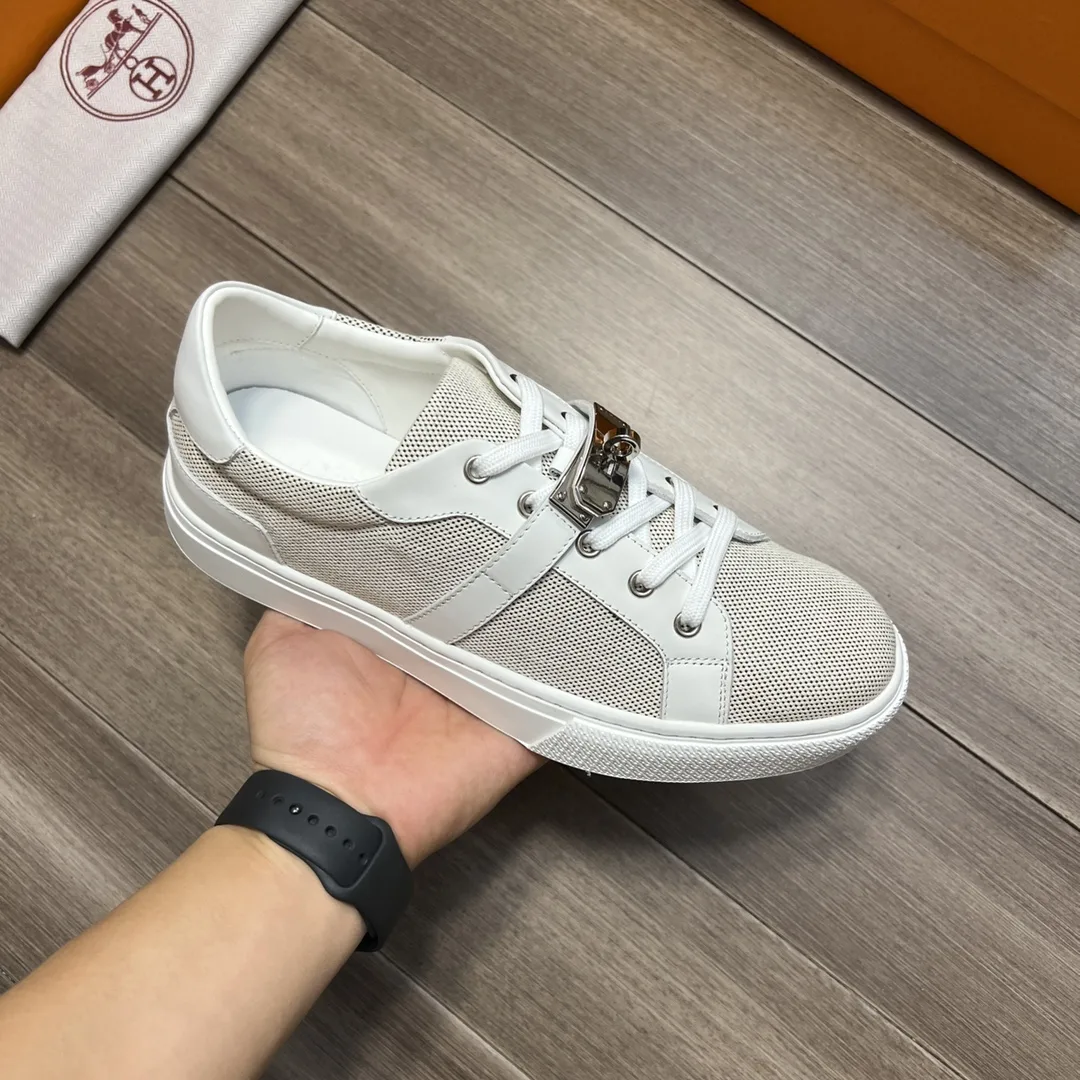 Alternative view of Hermes Casual Sneakers Gray And White