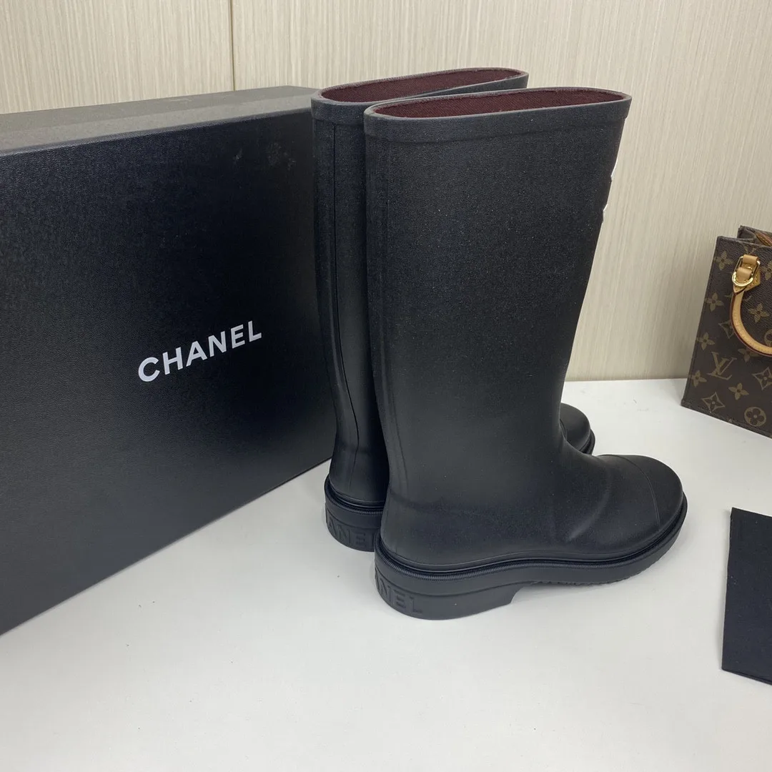 Chanel Womens High Boots Black - Image 6