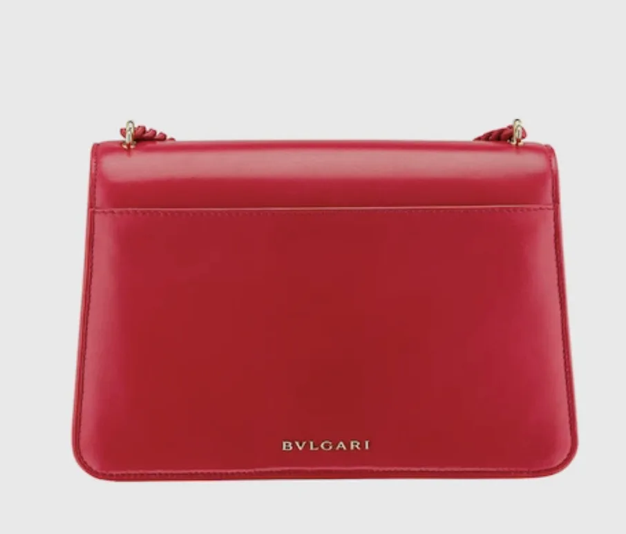 Bvlgari Serpenti Forever Crossbody Red Bag - 9.8 Inches/ - Image 4
