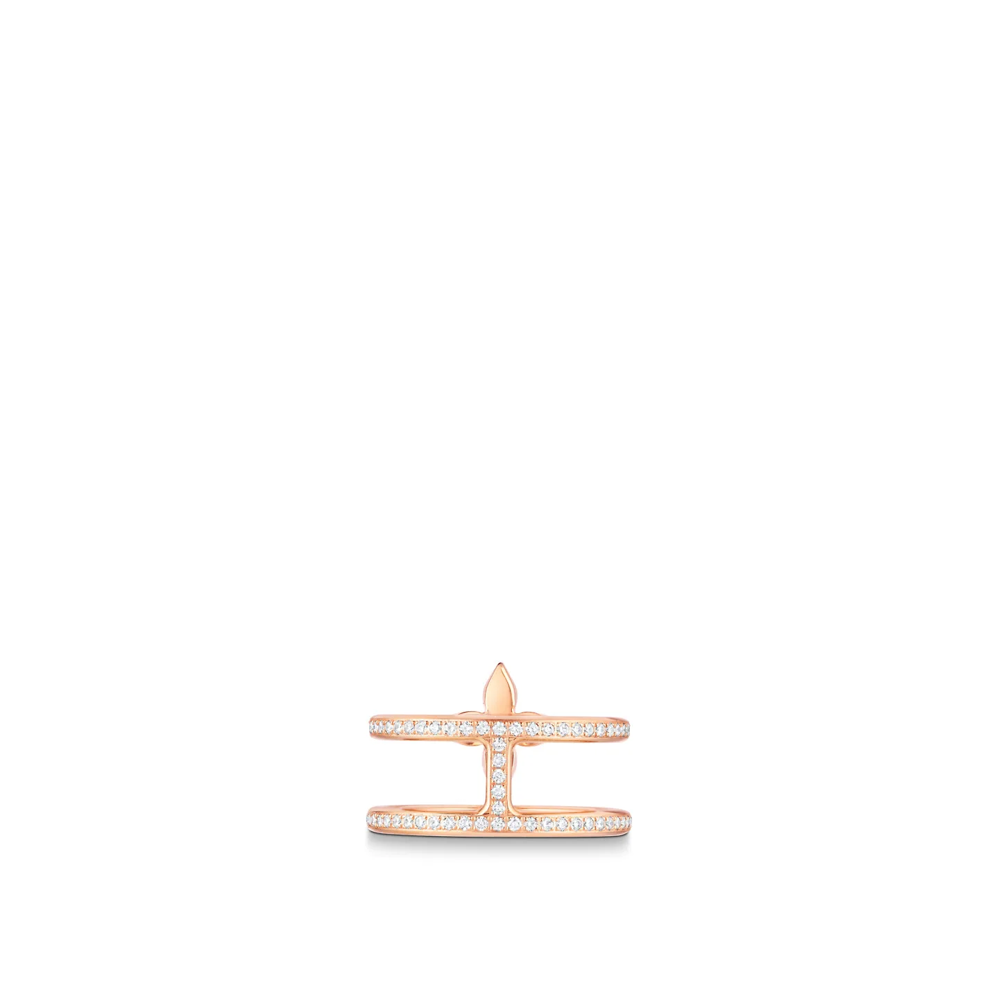 Louis Vuitton Idylle Blossom Two-Row Ring, White Gold And Diamonds - Q9N44F - Image 5