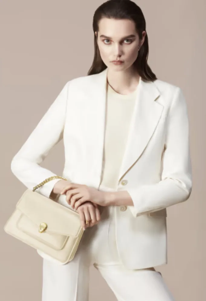 Bvlgari Serpenti Forever Crossbody Ivory Bag - 9.8 Inches/ - Image 4