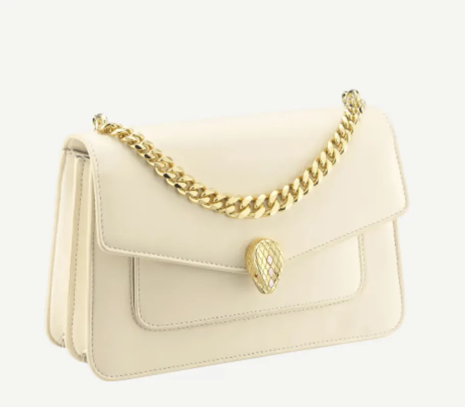 Bvlgari Serpenti Forever Crossbody Ivory Bag - 9.8 Inches/ - Image 2
