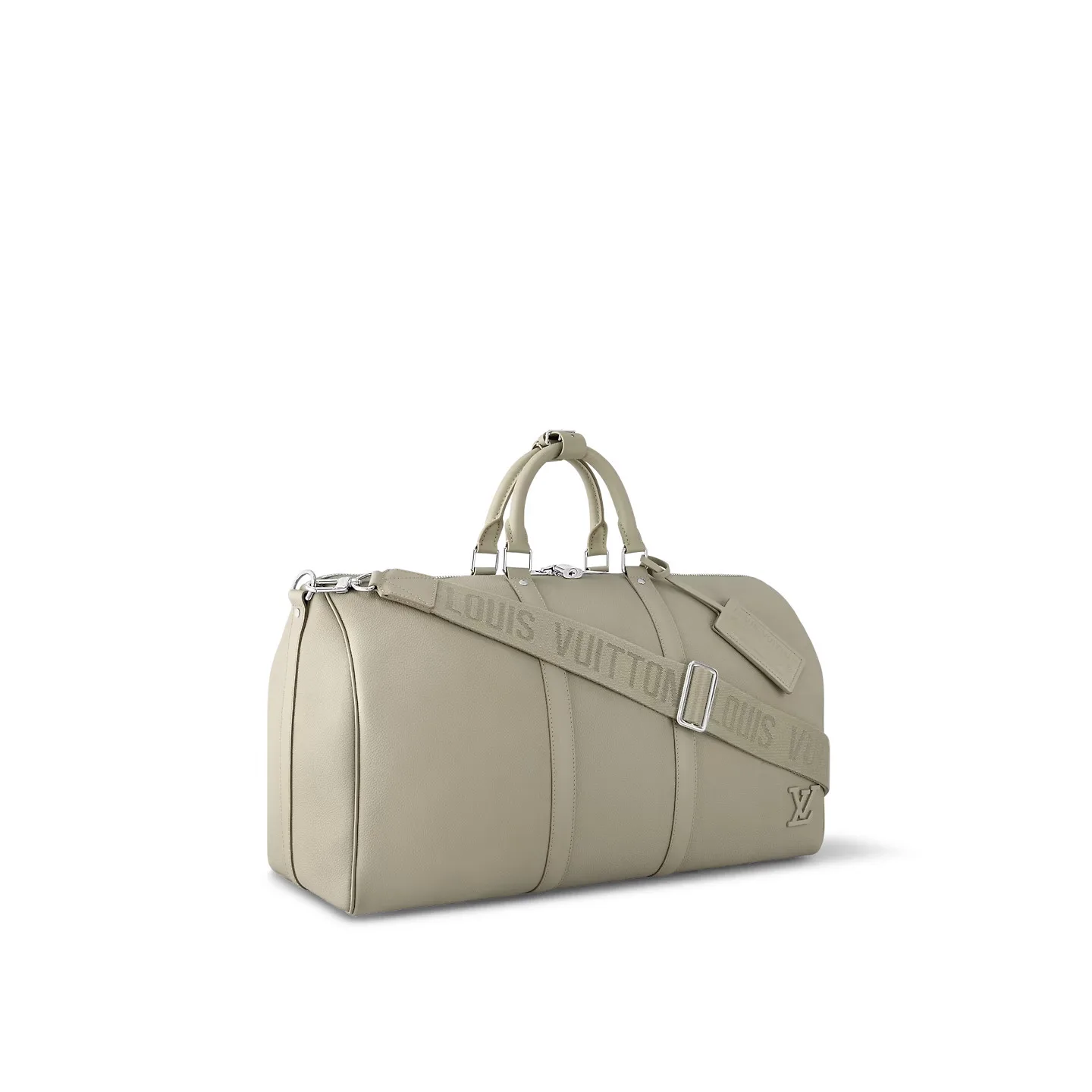 Louis Vuitton Keepall Bandouliere 50 Travel Bag / Sage Palladium Hardware - Image 4