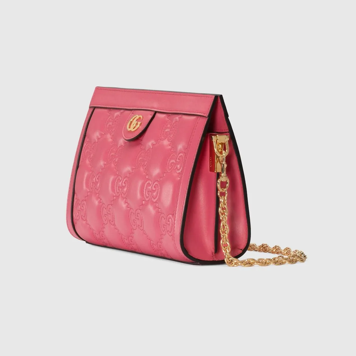 Gucci GG Matelassé Small Pink Bag UM8HG 8550- 10.2 Inches/ - Image 4