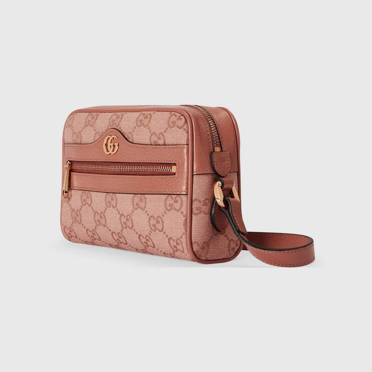 Alternative view of Gucci Ophidia GG Mini Round Shoulder Pink Bag FACC7 5748- 6.8 Inches/
