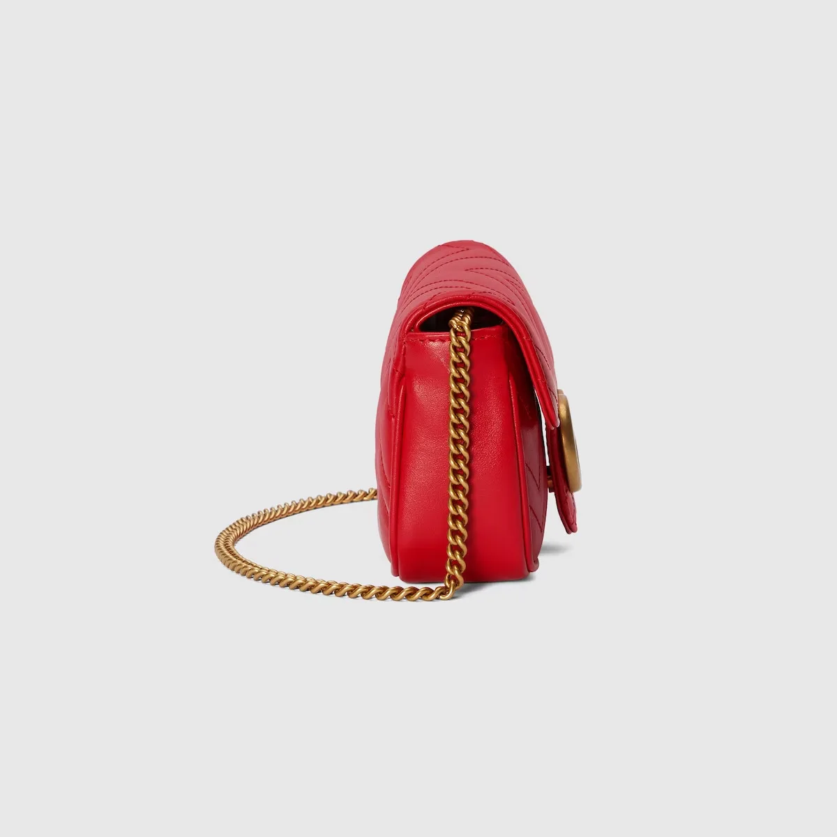 Gucci GG Marmont Leather Super Mini Bag Red / - Image 5