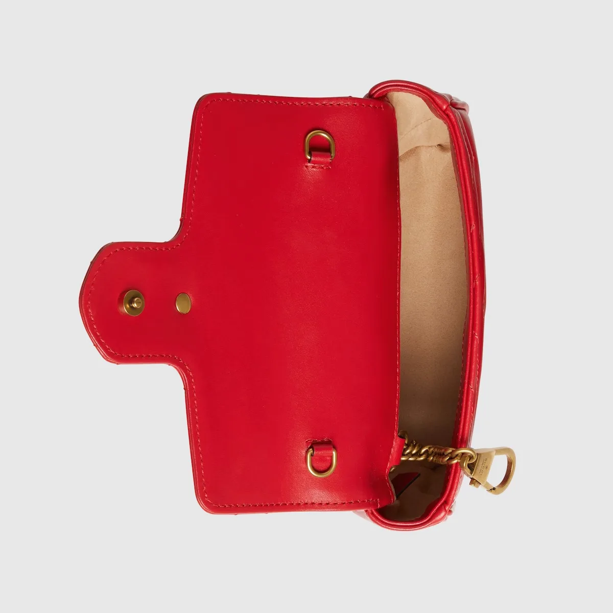 Gucci GG Marmont Leather Super Mini Bag Red / - Image 7