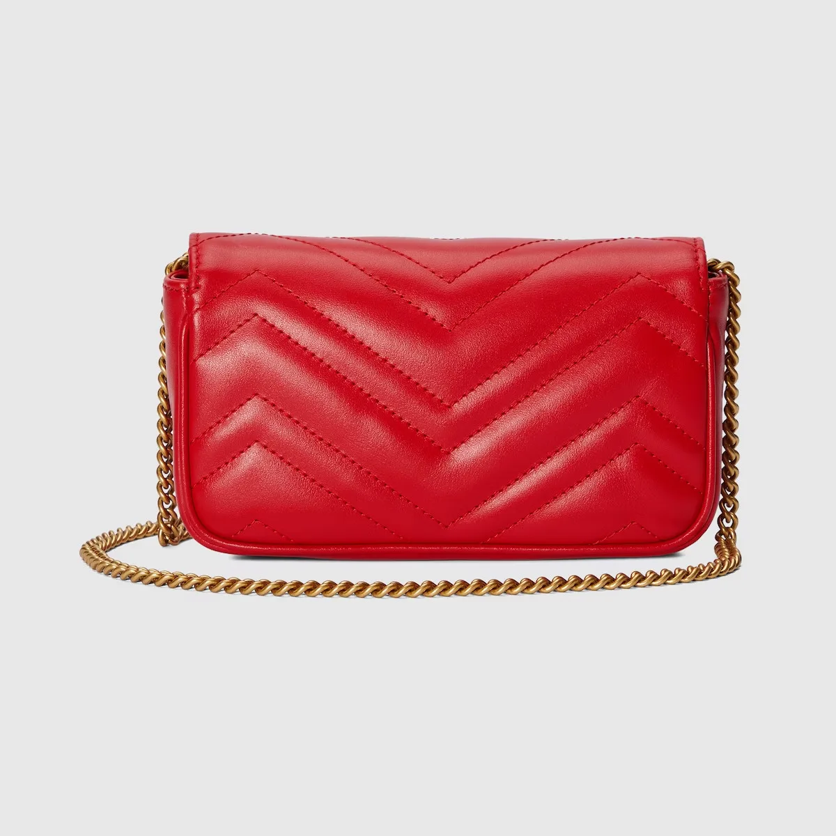 Gucci GG Marmont Leather Super Mini Bag Red / - Image 6