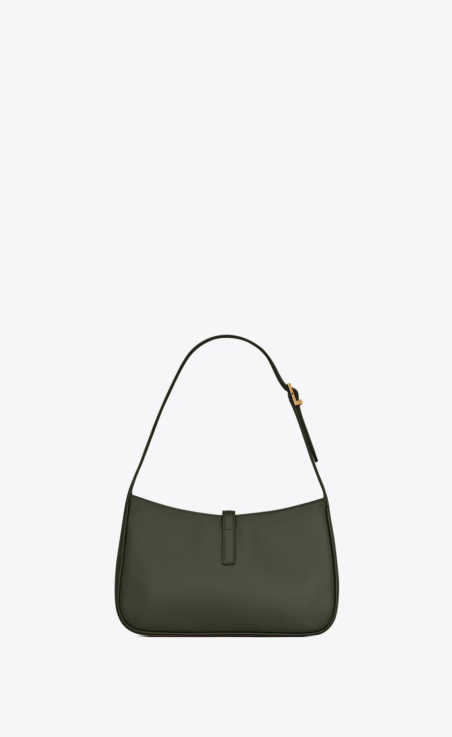 Alternative view of Saint Laurent YSL Small Le 5 À 7 Hobo Bag In Smooth Leather Green