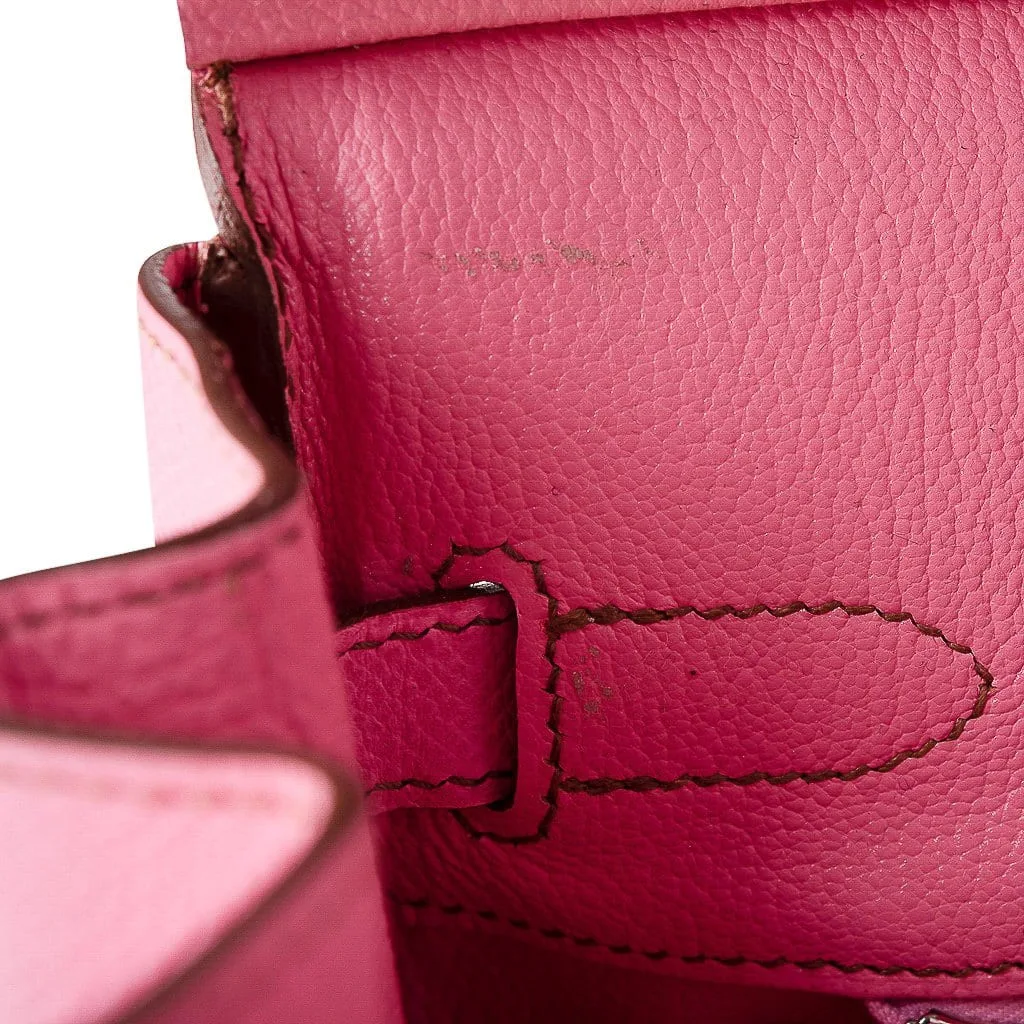 Hermes Horseshoe Stamp Birkin Top Handle Bag / Pink Gold Hardware - Image 4