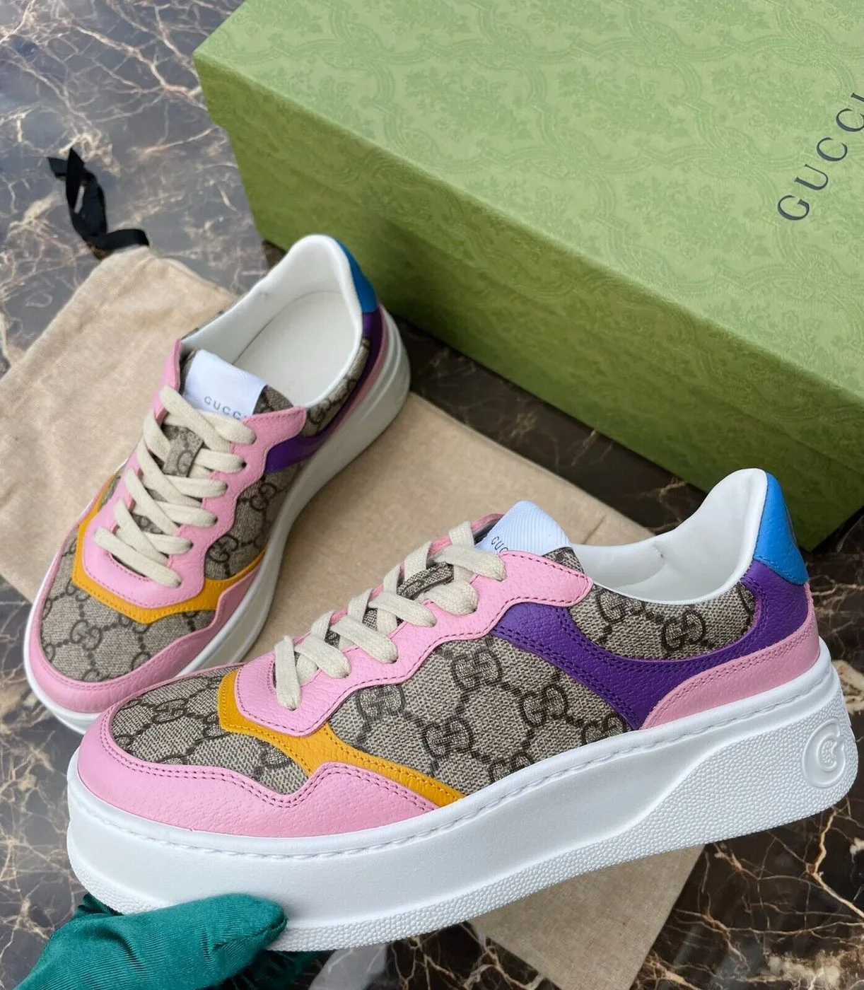 Women’s GG Sneakers Beige - Image 3