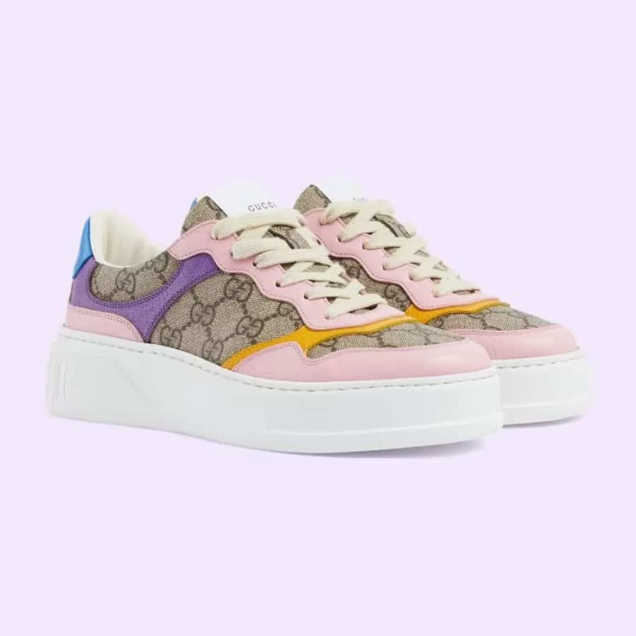 Womens GG Sneakers Beige - Image 3