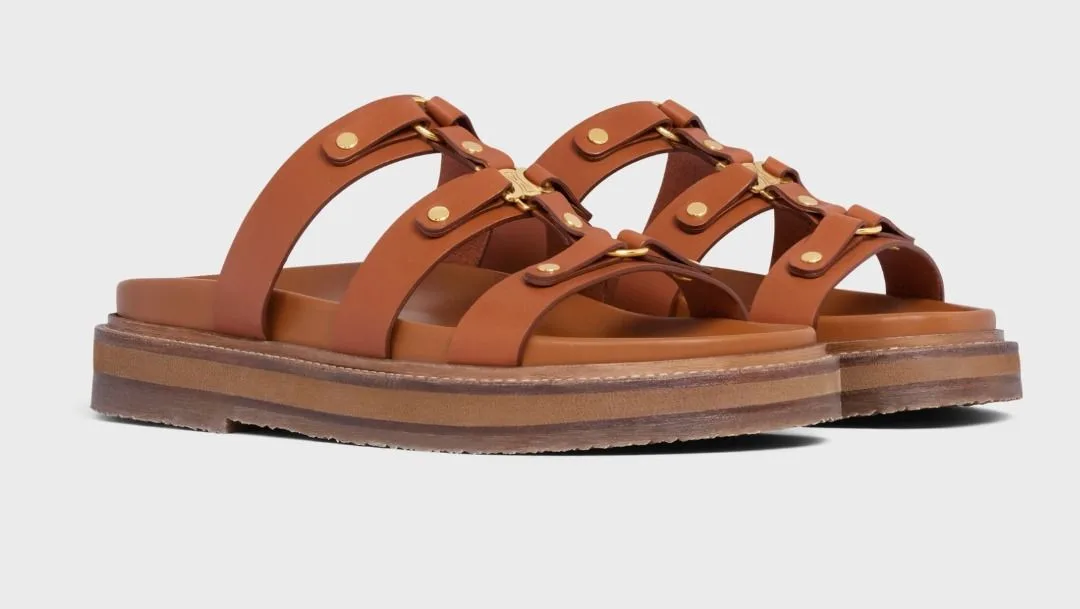 Slides Tippi Calfskin Brown .04LU - Image 6