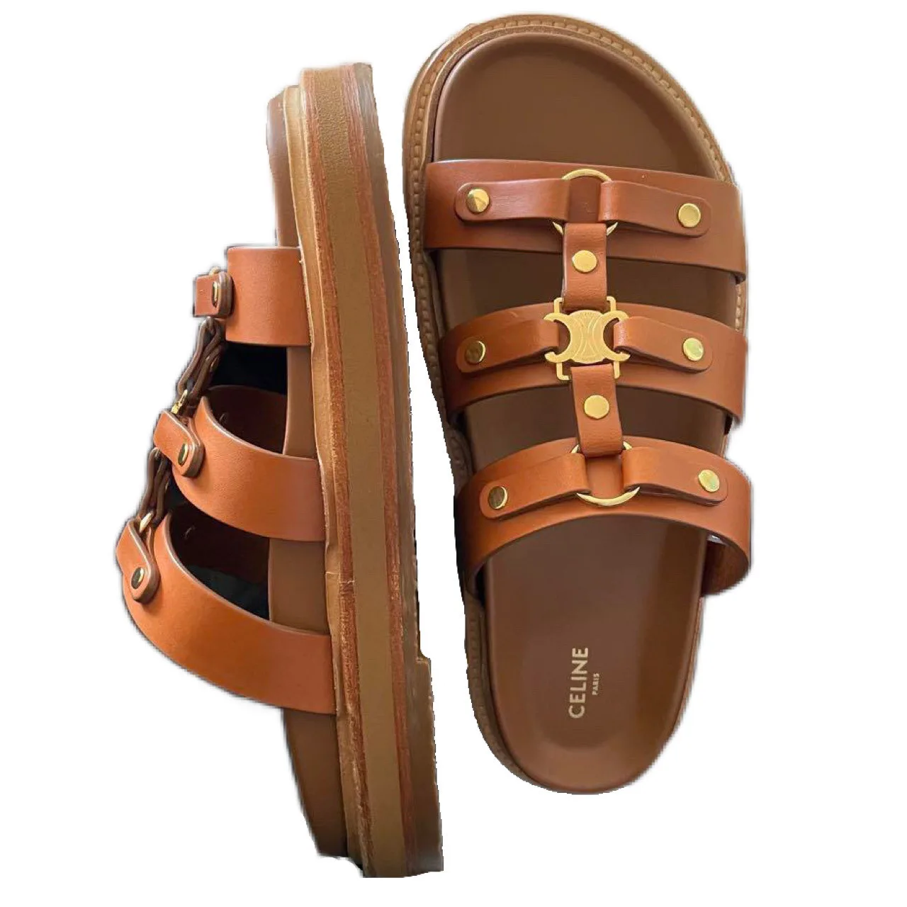 Slides Tippi Calfskin Brown .04LU - Image 5