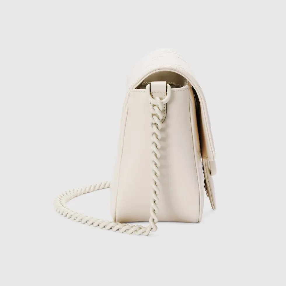 Marmont Matelassé Mini Shoulder Bag White DAAAI 9022 / - Image 4