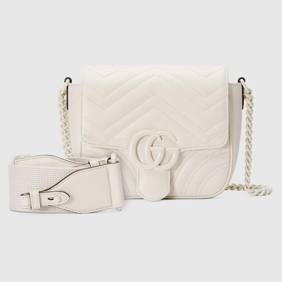 Alternative view of Marmont Matelassé Mini Shoulder Bag White DAAAI 9022 /