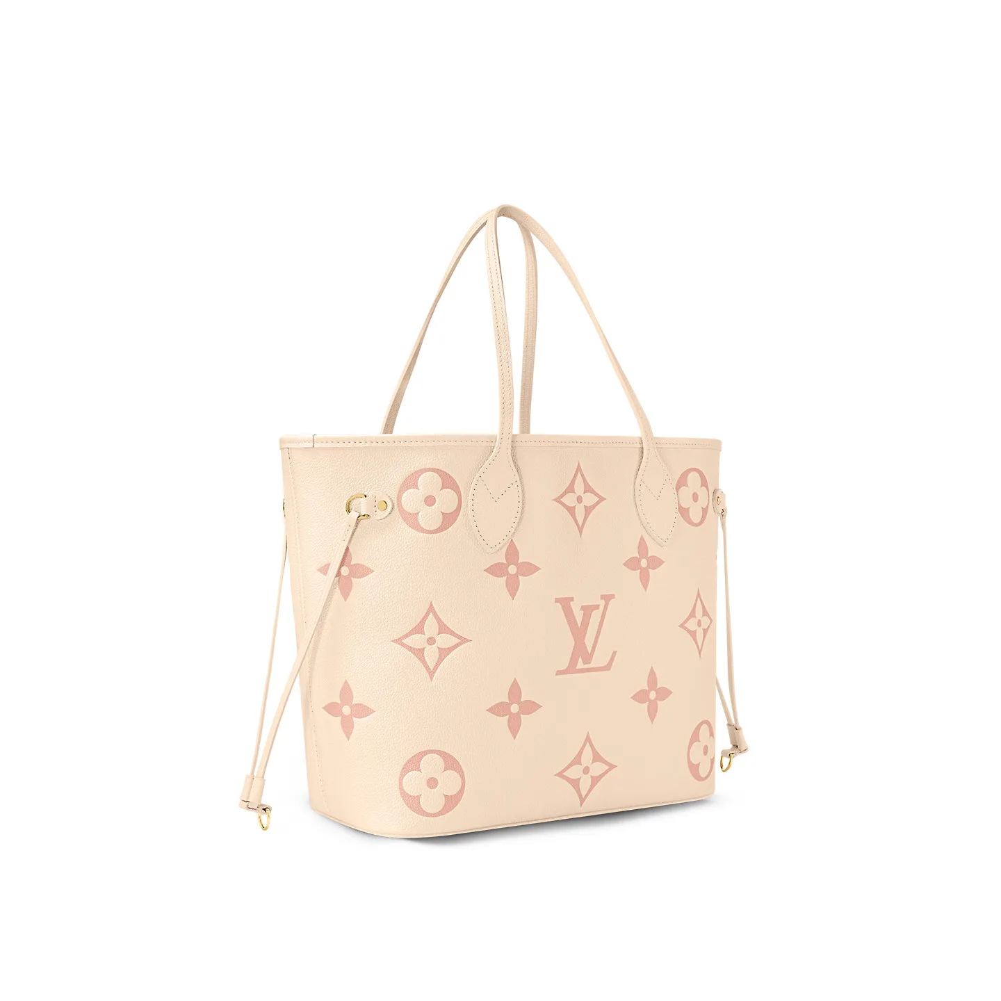 Louis Vuitton Neverfull MM Tote Bag / Creme Gold Hardware - Image 5