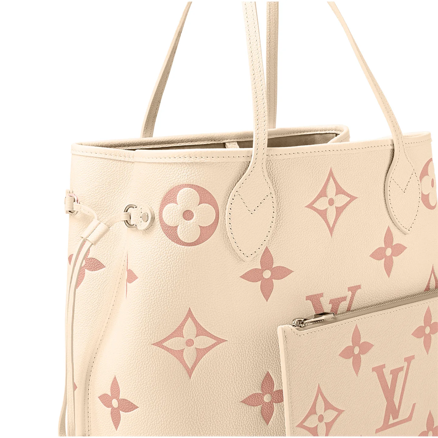 Louis Vuitton Neverfull MM Tote Bag / Creme Gold Hardware - Image 8