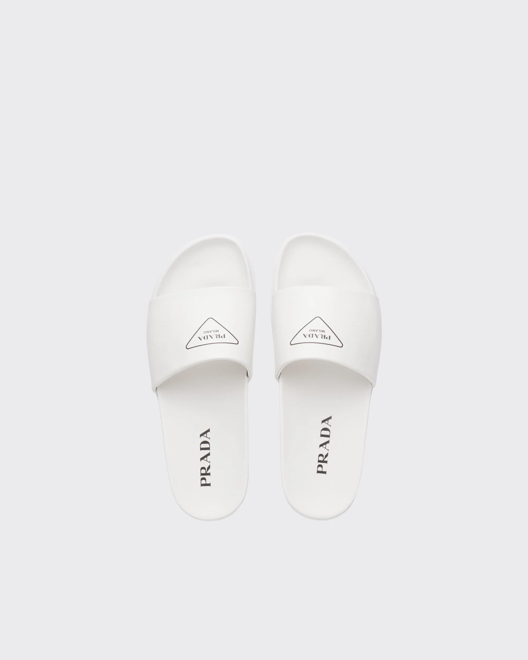 Prada Leather Slide Sandals - 2X3060_A21_F0009 - Image 3