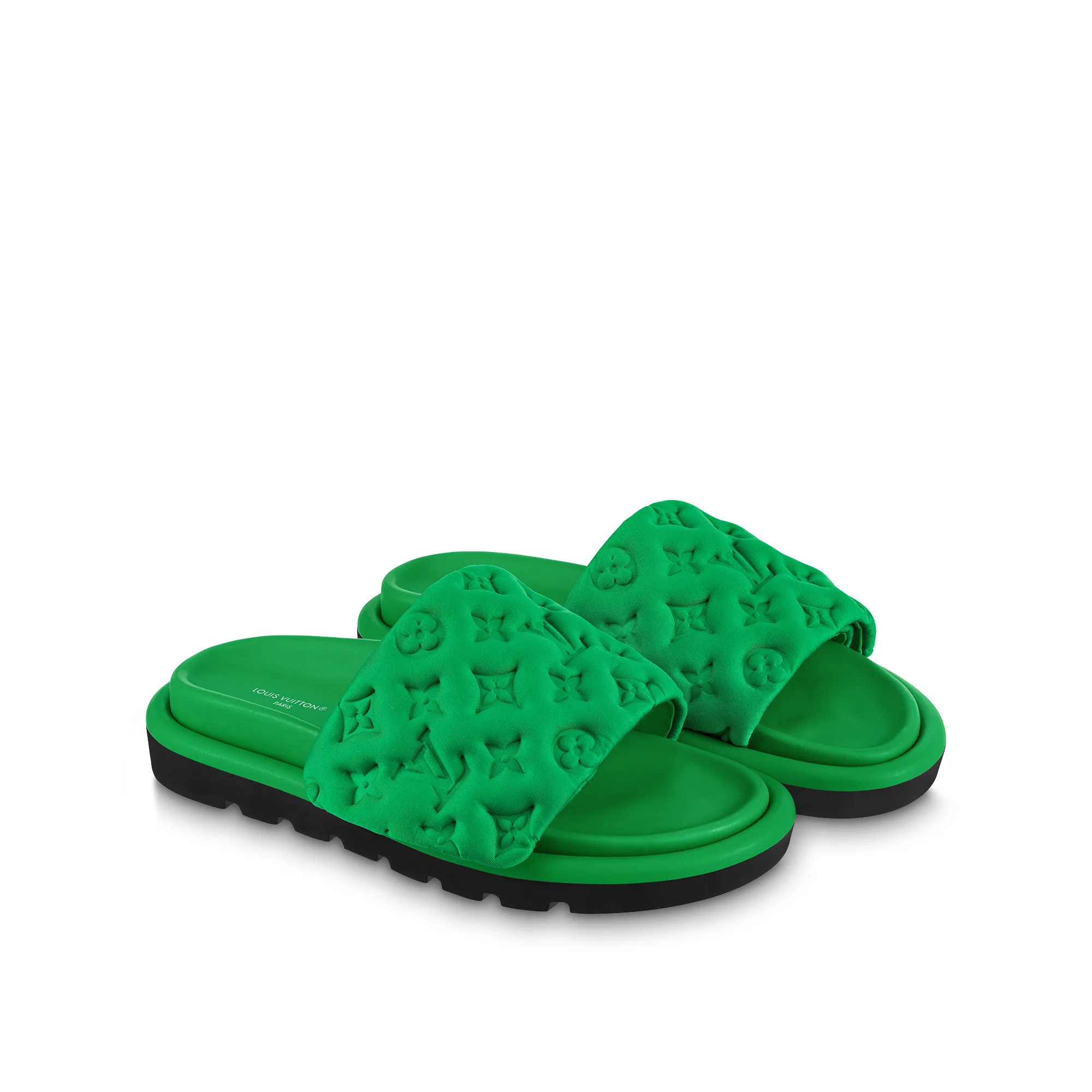 Louis Vuitton Pool Pillow Flat Comfort Mule Green 1AB1N5 - Image 4