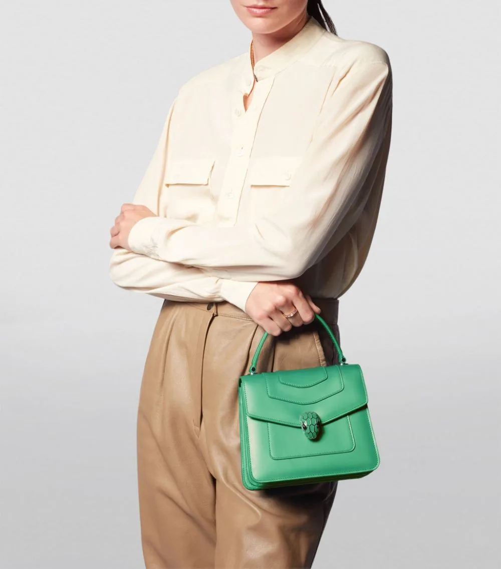 Serpenti Forever Top Handle Green - Image 6