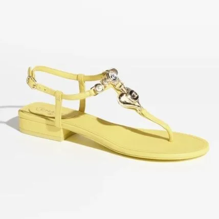 Sandals Yellow 0S083 - Image 5