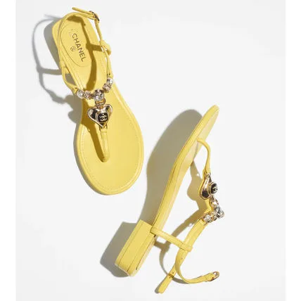 Sandals Yellow 0S083 - Image 4