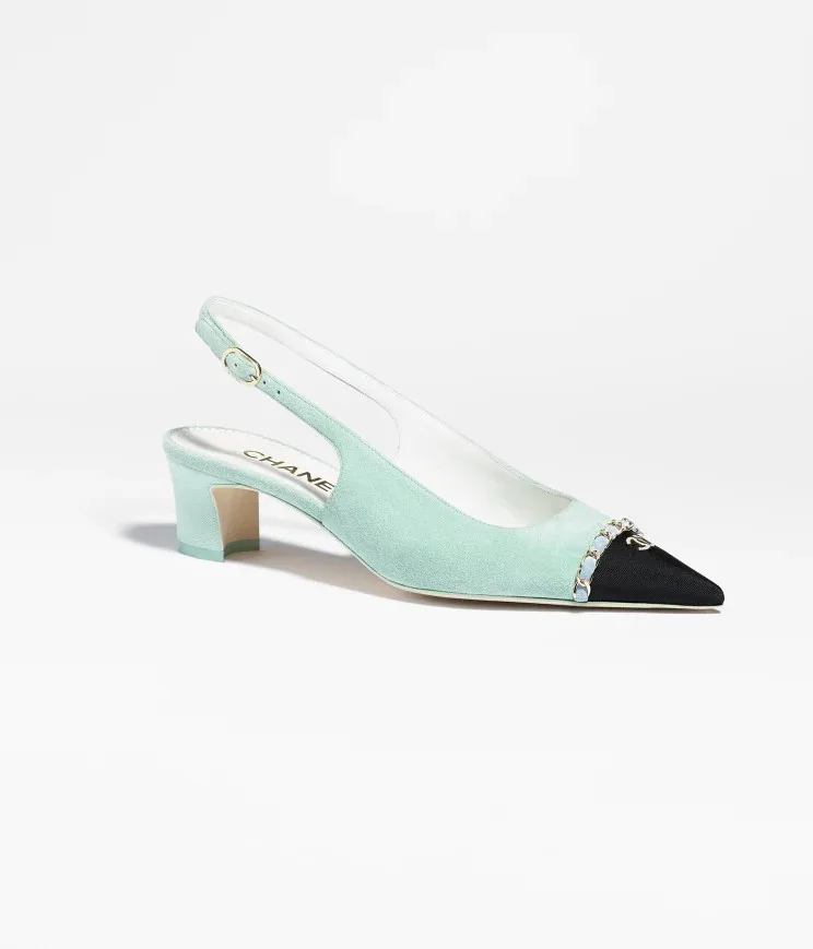 Alternative view of Slingbacks Light Turquoise