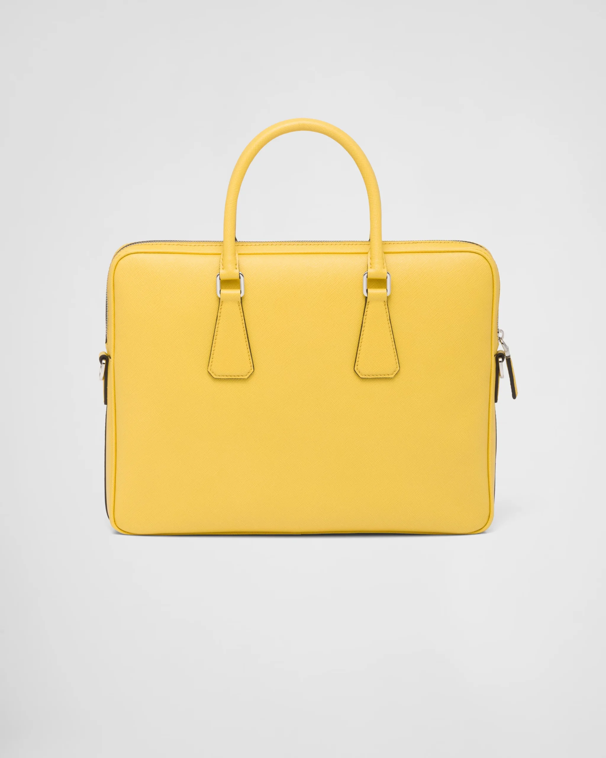 Saffiano Leather Work Bag Yellow - 2VE368_9Z2_F0PG8_V_OOX - Image 4