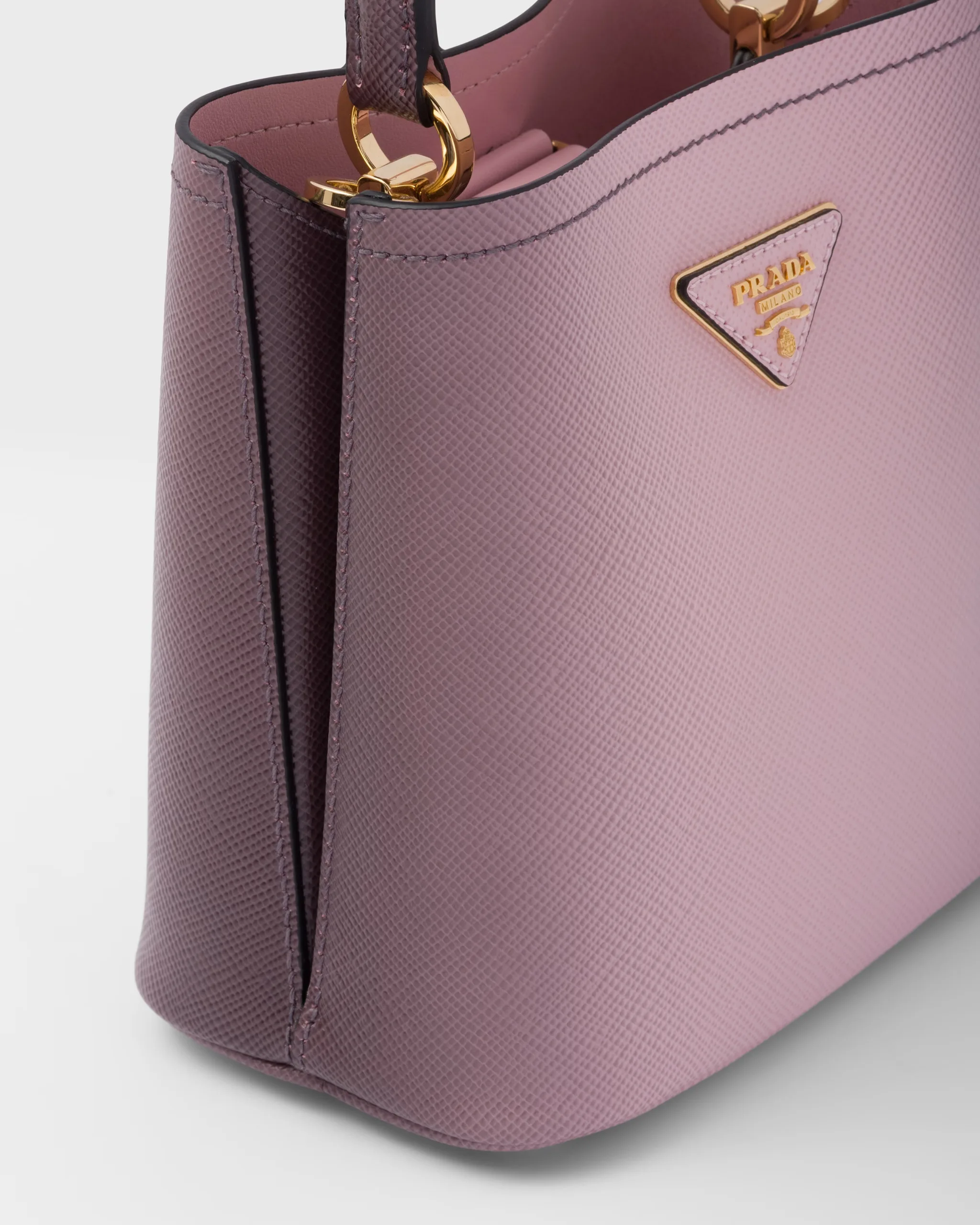 Alternative view of Small Prada Panier Saffiano Bag Pink 1BA217_2A4A_F03AJ_V_OSO