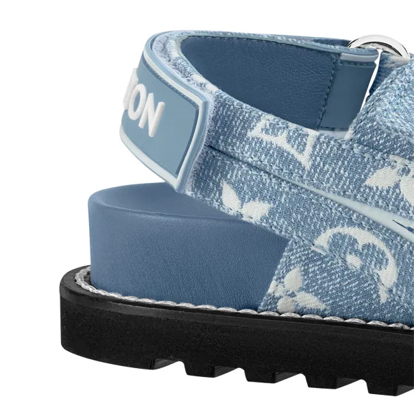 Paseo Flat Comfort Sandal Blue - 1AB0TE - Image 3