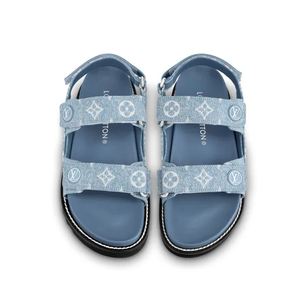 Paseo Flat Comfort Sandal Blue - 1AB0TE - Image 5