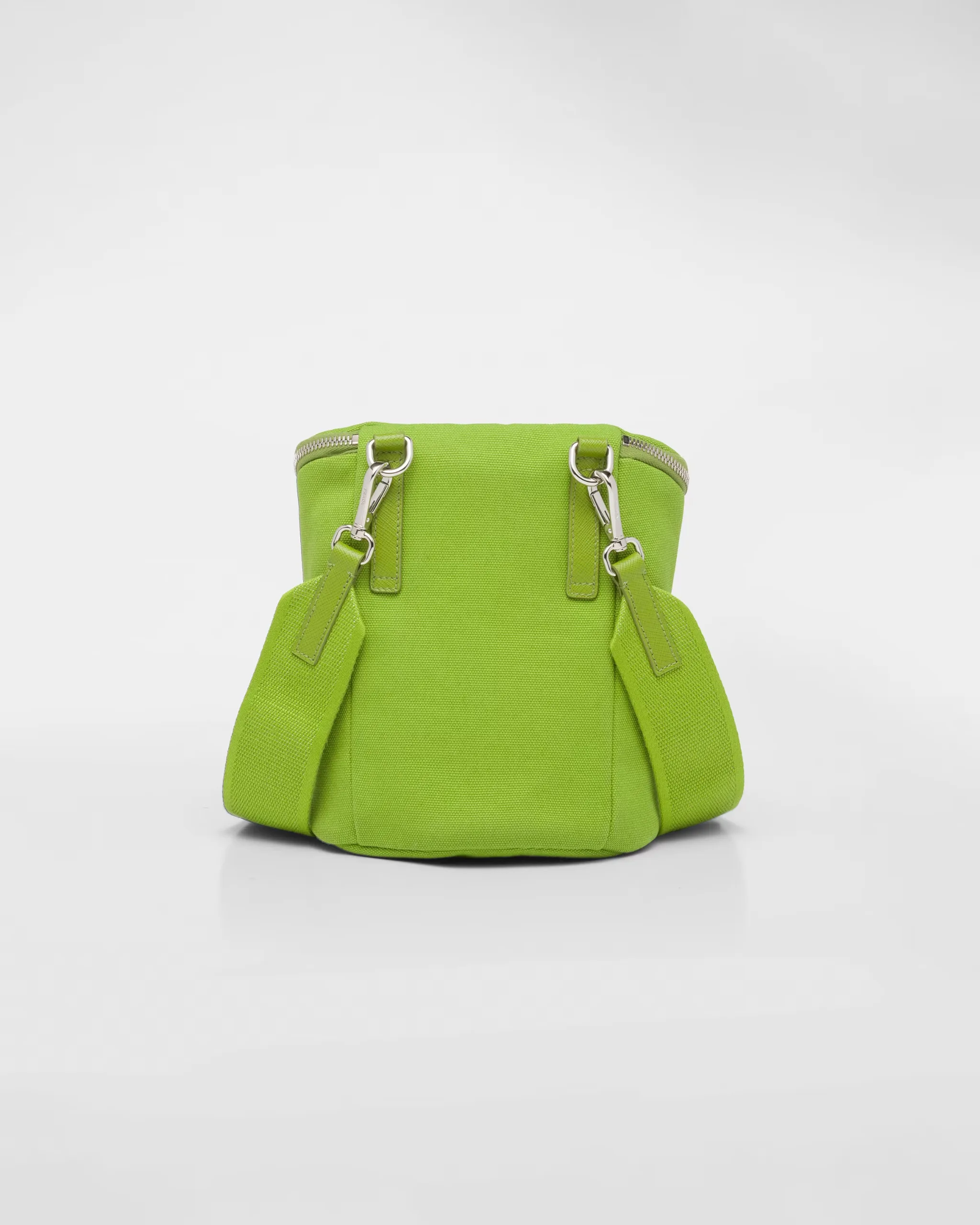 Prada Canvas Shoulder Bag Green 2VH147_010_F0613_V_OOO - Image 4