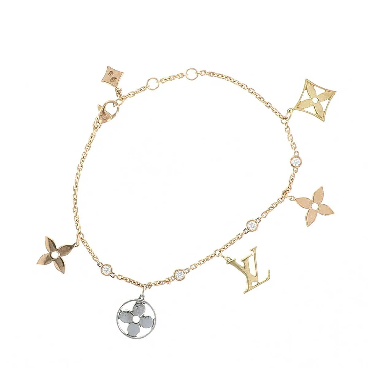 Idylle Blossom Charms Bracelet Gold - Image 3