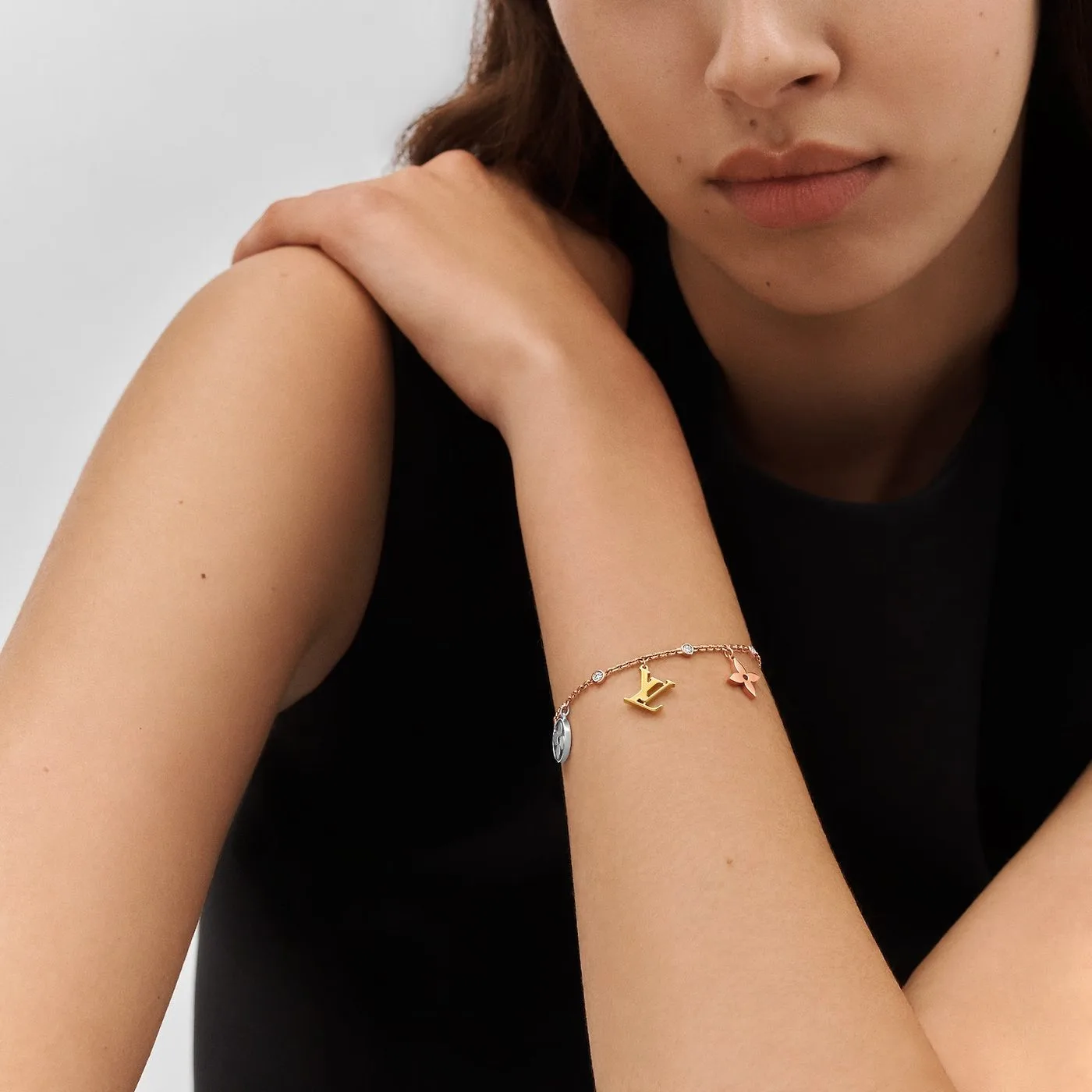 Alternative view of Idylle Blossom Charms Bracelet Gold