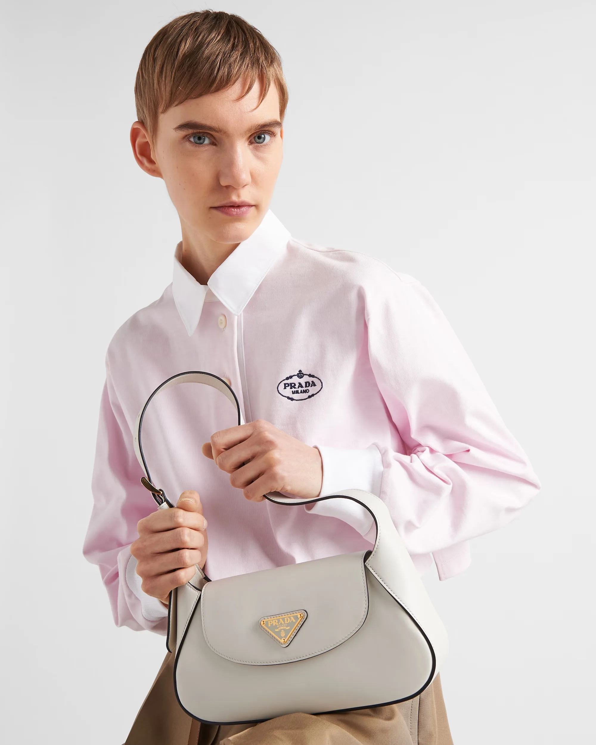 Prada Small Shoulder Bag White 9,/ - Image 8