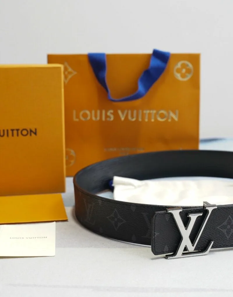Louis Vuitton Monogram Canvas Belt Black - Image 6