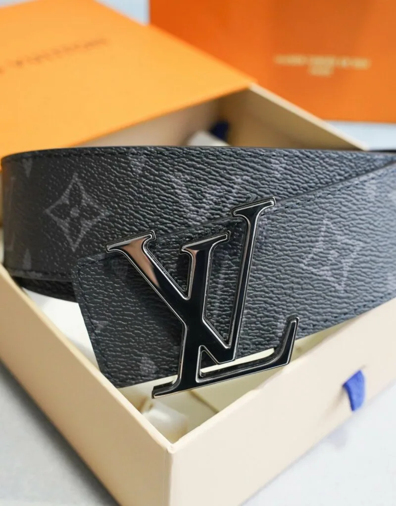 Louis Vuitton Monogram Canvas Belt Black - Image 3