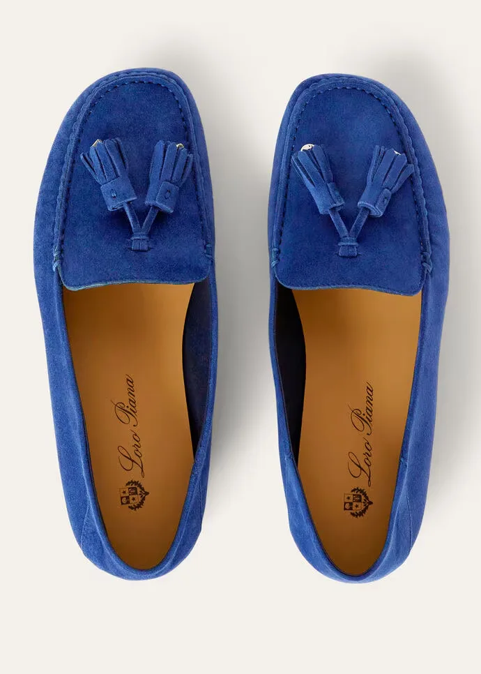 Loro Piana Dot Sole Walk Loafers Blue Fluorite - FAN0109 W13O - Image 6