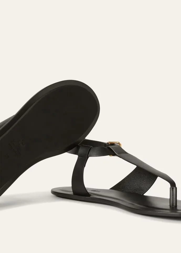 Loro Piana Trani Sandals Black - FAM9272 8000 - Image 5