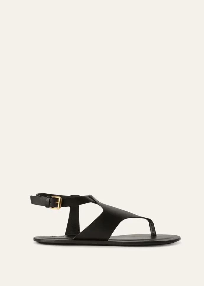 Loro Piana Trani Sandals Black - FAM9272 8000 - Image 3