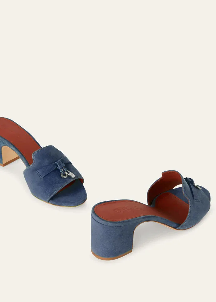 Loro Piana Summer Charms Sandal Denim - Image 4
