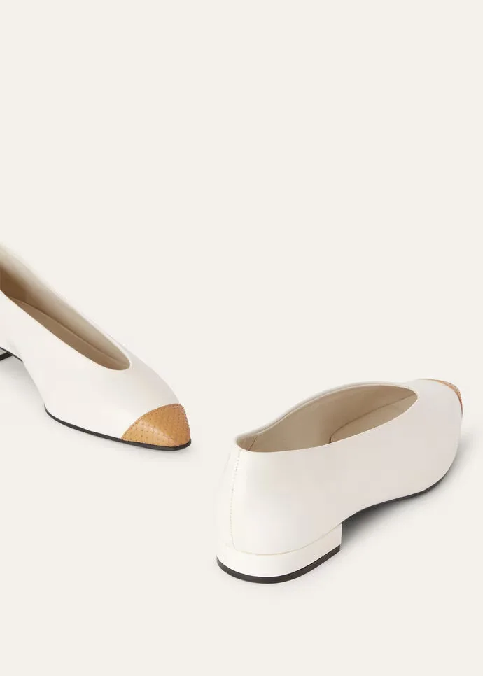 Loro Piana Tennis Rebecca Ballet Flats Nougat/honey Milk FAO2684 B4C0 - Image 6