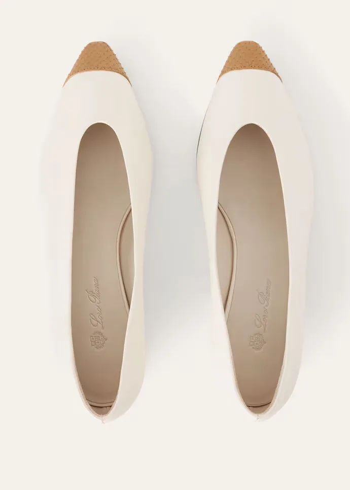 Loro Piana Tennis Rebecca Ballet Flats Nougat/honey Milk FAO2684 B4C0 - Image 5