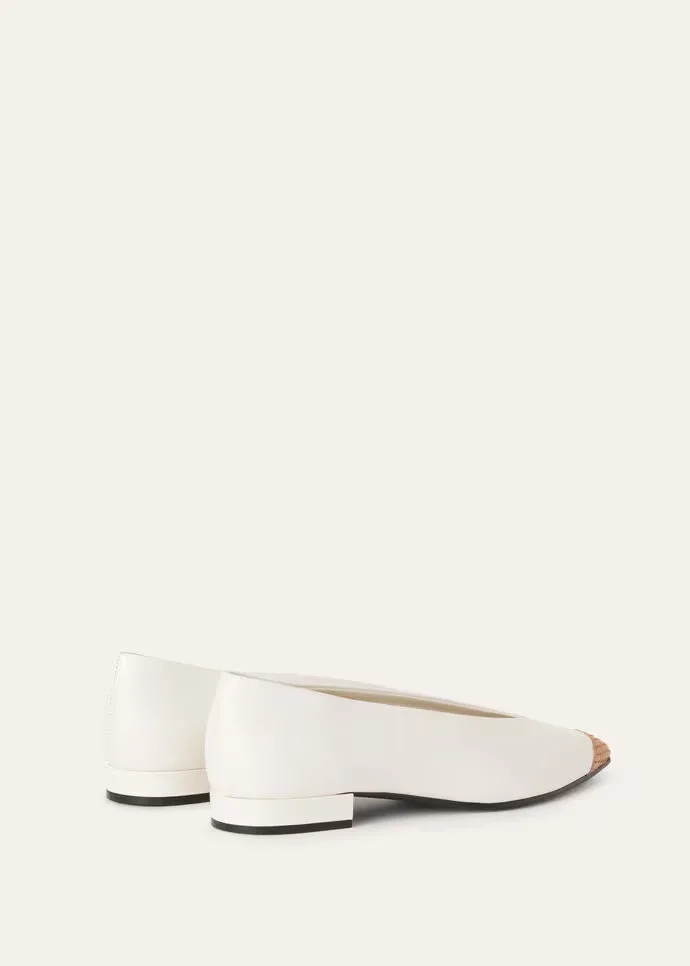 Loro Piana Tennis Rebecca Ballet Flats Nougat/honey Milk FAO2684 B4C0 - Image 3