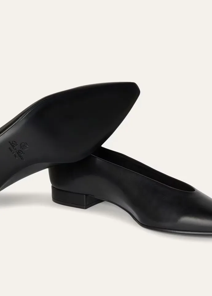 Loro Piana Rebecca Ballerinas Black - FAN3737 8000 - Image 5